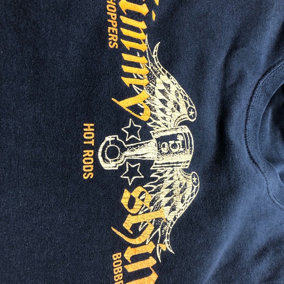 Vintage Jimmy Shine T-Shirt XXL Chopper Hot Rods double sided - Picture 7 of 11